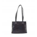 Chanel Embossed Logo Shoulder Black