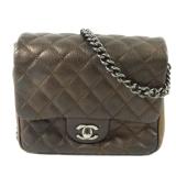 Chanel Calfskin Chain Bag Gold