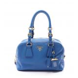 Prada Vit Daino Mini Boston Blue