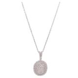 Diamond Necklace 18K White Gold