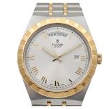 Tudor Royal Auto K18 YG SS Silver