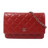 Chanel WOC Lambskin Red