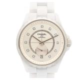 Chanel J12-365 Auto Ceramic Diamond Silver