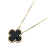 VCA Vintage Alhambra Onyx Necklace