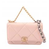 Chanel 19 Chain Wallet Pink