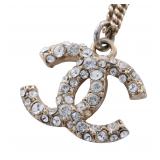 Chanel Coco Mark Rhinestone Necklace 09A