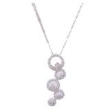 Diamond Necklace 18K White Gold