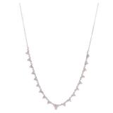 Diamond Necklace 18K White Gold