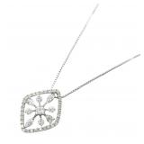 Diamond Necklace 18K White Gold