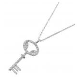 Diamond Necklace 18K White Gold