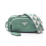 Prada Logo Plate Shoulder Green