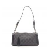 Gucci GG Denim Shoulder Bag Black