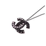 Chanel CC Rhinestone Necklace B14B