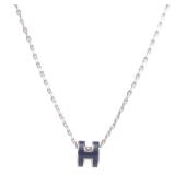 Hermes Pop H Navy Necklace