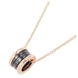 Bvlgari B-zero1 Ceramic Pink Gold Necklace