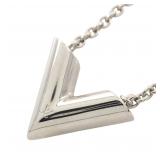 Louis Vuitton Essential V Necklace Silver
