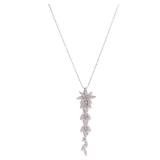 Diamond Necklace 18K White Gold