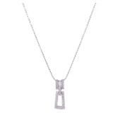 Diamond Necklace 18K White Gold