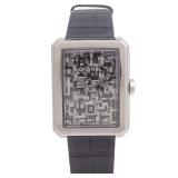 Chanel Boy-Friend Quartz SS Leather Black