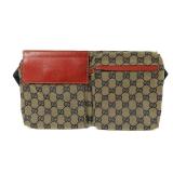 Gucci GG Canvas Waist Bag Brown/Red/Blue