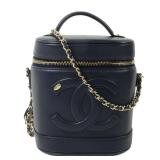 Chanel Vanity Case 2-Way Navy