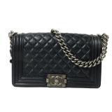 Chanel Boy 25 Chain Bag Black