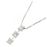 Diamond Necklace PT900 PT850 Platinum