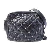 Valentino Calfskin Shoulder Black