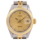 Rolex Datejust Auto K18 YG SS Diamond