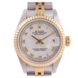 Rolex Datejust Auto K18 YG SS White