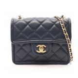 Chanel Caviar Chain Navy
