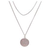 Hermes Ex Libris MM Silver Gold Necklace