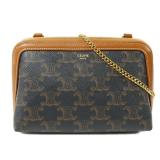 Celine Clutch on Chain Brown