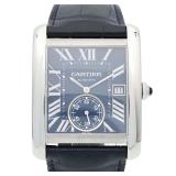 Cartier Tank MC Auto SS Blue