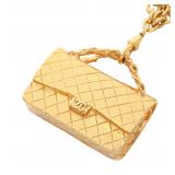 Chanel Bag Motif Triple GP Necklace