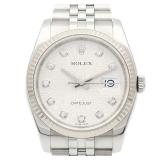 Rolex Datejust Auto SS Diamond White