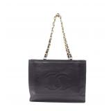 Chanel Big Coco Chain Tote Black