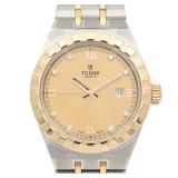 Tudor Royal Auto K18 YG SS Gold