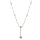 Diamond Necklace 18K Yellow White Gold