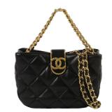 Chanel 2-Way Shoulder Bag Black
