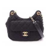 Chanel Small Hobo Chain Black