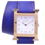 Hermes H Watch Quartz SS White