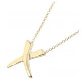 Tiffany Scratches 18K Gold Necklace
