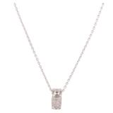 LV Empreinte Diamonds 18K White Gold Necklace