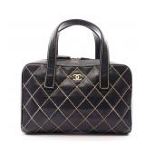 Chanel Wild Stitch Handbag Black