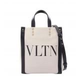 Valentino VLTN 2-Way Tote Ivory/Black