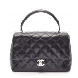 Chanel Top Handle Handbag Black