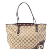Gucci GG Canvas Tote Brown