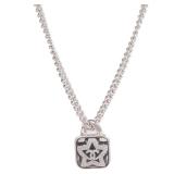 Chanel CC Black Silver Necklace