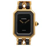 Chanel Premiere S Quartz Gold Plated Black